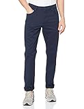 Wrangler Mens Texas Slim Casual Pants, Navy, 36W / 34L