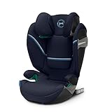 CYBEX Gold Kindersitz Solution S2 i-Fix, Für Autos mit und ohne ISOFIX, 100 - 150 cm, Ab ca. 3 bis 12 Jahre (15 - 50 kg), Navy B