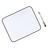 Weißwandtafel,Trocken abwischbare magnetische Zeichentafel Whiteboard mit Kunststoffrahmen für Offiziersschüler Kinder 35 * 28cm / 14 * 11in Schw