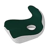 SMLQ Rückenstütze for Bürostuhl- Memory Foam- Lendenkissen- Sitzlehne Zur Linderung Von Rückenschmerzen- Perfektes Kissen for Auto, Computer Und Schreibtischsitz (Color : Green)