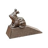 Türstopper Schwere Türstopper Aus Gusseisen, Niedlicher Türstopper in Froschform für Bodendekor, Vintage Gartenstatue Aus Metall, Vermeiden Sie Das Bohren Von Löchern (Color : Style2)