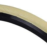 Tannus Tire Airless 700x25c (25-622) Solide Reifen New Slick | 100% Pannensicherer Straßenfahrrad Vollreifen, Farbe Sahara (Beige), Härte Reg