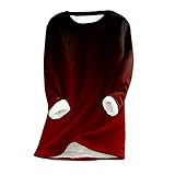 brautkleid mit ärmel floriday Damenbekleidung Shirt Damen Langarm Damen Strickpullover Oversize Pullover Damen Oberteile Damen jojolikes Damen Sweatshirt Bluse Tunika Damen Cord Hemd D