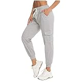 Overdose Damen Freizeithose Einfarbig Pants Hosen Mode Sweatpants Casual Trainingshose L