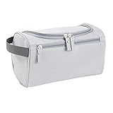 Wasserdicht Kulturbeutel zum Aufhängen , Herren Rucksack Damen Kosmetiktasche Waschtasche für , Kosmetiktasche, klein wasserdicht leichte Make up Tasche Organizer für Damen Herren und Kinder (灰色)