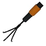 Fiskars Breite Kralle, Kleiner Rechen, Gerätekopf, Breite: 5,5 cm, Schwarz/Orange, QuikFit, 1000683