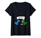 Damen Kumpel, hast du das letzte Einhorn gegessen? Nö! T-Shirt mit V