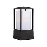 ZAKRLYB Im Freien Moderne Minimalist Beitrag Leuchte IP44 Wasserdicht Säule Lampe Rasen-Garten-Landschaftslampen-Garten Villa Außen Chinese Stehlampe Säule L