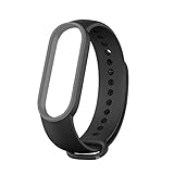 CMXXFA Schweißfestes Silikon-Ersatzarmband für Xiaomi Mi Band 6 5 Band6/5, wasserdichtes Uhrenzubehör (Armbandfarbe: 4)