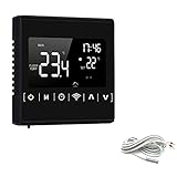 LKJHG 110V 220V Tuya Smart Thermostat WiFi Temperaturregler für Fußbodenheizung/Wasser/Gaskessel Arbeit MH1823S-Schw