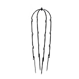 primrosely 10PCS Garten Blumentopf Obelisken Kunststoff Kletterpflanze Stützrahmen Rankturm spitz Rankhilfe für Kletterpflanzen und Rosen, freistehende Ranksäule für Garten, grü