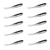 NIDONE Weiche Silikonfischerei Köder Swimbaits Minnow Köder Schatten Köder Bass Köder Weiches Jerkbait für Bass Bluegill Lachs Pik