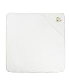 Steiff Unisex Baby-Badetuch mit Kapuze 2928 Weiß (Bright White 1000), 100x100