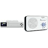 Grundig DKR 2000 BT DAB + CD Küchenradio mit Bluetooth, DAB + Empfang und CD-Player Weiß & TechniSat Viola 2 tragbares DAB Radio, weiß/schw