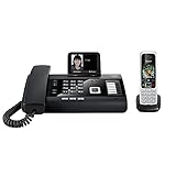 Gigaset DL500A und C430HX -Schnurgebundenes DECT Telefon mit zusätzlichem Mobilteil - Kombi-Set - ideal für's Homeoffice - Farbdisplay - großes Adressbuch - Freisprechfunktion, schwarz/schwarz-silb