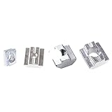 2020 3030 4040 4545 Aluminium-Strangpressprofil T-Block-Vierkantmuttern M3 M4 M5 M6 M8 M10 T-Schienen-Gleithammermutter T-Nutenstein-20PCS 20series M3, T-Block-Vierk