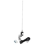 HYS Dual Band 144/430MHz NMO Mobiler FM-Tranceiver 2m/70cm Autoantenne Koaxialkabel UHF PL259 Stecker mit Fester Halterung für Yaesu Kenwood HYT Vertex Icom Mobile R