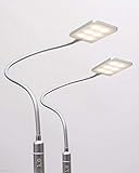 4W LED Bettleuchte Leseleuchte Flexleuchte Nachttischlampe Bettlampe Leselampe, Auswahl:2er Set silberg