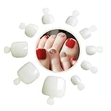 Nicedeco 500 Stück Fußnägel Tips Set Zehennägel Natürliche voller Acryl Falsche Nagel Tips Nagel Kunst Spitzt Kunstnägel DIY 10 Größ