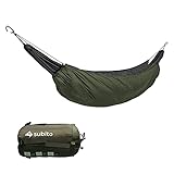 qingmutech Schlafsack Tragbare Hängematte unterquillig Hängematte Thermisch unter Decke Hängematte Isolationszubehör Outdor Camping Schlafsack for Camping snugpak Schlafsack (Color : Army Green)