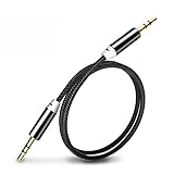 XDH USB Datenkabel 3,5-mm-geflochtes Aux-Kabel-Mann mit männlichem Hilfskabel, das mit dem Auto, Kopfhörer, Tabletten, Laptops und mehr kompatibel ist USB Kabel High Speed (Größe : 1m)