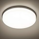 Yafido LED Deckenlampe Ultra Slim 48W 4320Lm UFO LED Panel 4500K Neutralweiß LED Deckenleuchte für Wohnzimmer Schlafzimmer Flur Büro Küche Küche Balkon und Esszimmer Nicht-dimmbar Ø30