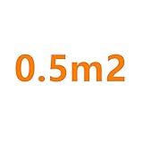 MING-MCZ beheizte Bodenmatte Fünfzehn 0W / M2. Infrarot Heizung Warme Fußbodenheizung Kabelbodenheizsysteme Teile Wärmemattenthermostat (Color : 0.5m2)
