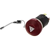 HELLA 6BA 001 539-001 Lenkstockschalter - mit Blinker-Funktion/mit Hupe/mit Lichthupe - Länge: 108mm - Kabel: 60mm & Warnblinkschalter - Druckbetätigung - 12V - Einbau - Schalterbeleuchtung: