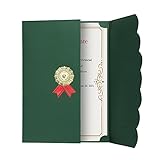 Urkundenmappe A4 Zertifikat Halter 5 Stück Diplom Mappe Vergoldet Zeugnismappe Zeugnisse Abdeckung Urkundenhülle Award Zertifikatshülle Set Einladungskarte Schutzhülle Student Abschluss S