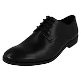 Clarks Herren Stanford Walk Derbys, Schwarz (Black Leather), 44 EU