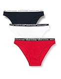Tommy Hilfiger Damen 3p Unterwsche im Bikini-Stil, Desert Sky/Weiß/Primary Red, S