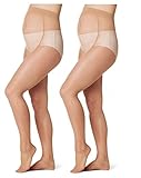 Schwangerschaftsmode ~ Noppies Strumpfhosen für Schwangere Den 15 93001 (L/XL, 2 pack nude hautfarben)