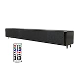Mungowu Sound Bar RGB Beleuchtung 5.0 Fern bedienung Sound Bar mit Audio Kabel für TV PC Laptop und Smartp