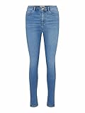 PIECES Female Skinny Fit Jeans High Waist Llight Blue D