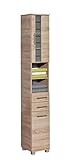 Schildmeyer Hochschrank 147309 Nitro, Sonoma Eiche Dekor, 30.3 x 32.6 x 194.2 cm (B/T/H)