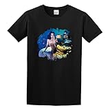 K%at!y p_er_ry (8) Cotton Crew Neck Short Sleeves Men's Graphic Short Sleeve Crewneck T-Shirt Vintage Classic T-Shirt Black XXL