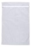 WENKO Wäschenetz, fasst 5 kg Kleidung, Waschbeutel mit Reißverschluss für die Waschmaschine, schont Feinwäsche, Socken & Co. bei jedem Waschgang, kochfest, aus hochwertigem Polyester, 60 x 90 cm, Weiß