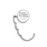 DIYthinker Zitat über Freundschaft von Helen Keller Tisch Haken Falttasche Schreibtisch Aufhänger Faltbare Halter 4,4 x 4,4 cm (Breite x Höhe) gefaltet Mehrfarbig