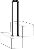 YAOJIA handlauf treppe außen U-förmiger Übergangs-Handlaufpfosten Für Garten-Loft-Korridor-Villa-Hotelstufen，Ältere Und Kinder Stütztreppenhandlauf Tragfähig 200kg (Size : 95cm(3.11ft))