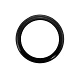 QIANGQIANG Very gondhh Auto Rückabzeichen Ring Logo Rahmenabdeckung Trim FIT FIT FÜR BMW 1. Serie F20 / F21 2011-2019 Rote Schwarze kohlefaser orange gelb (Color : Black)