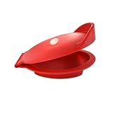FACKELMANN 682231 Austernkeil aus Silikon, rot, 11,5 x 8 x 4,5