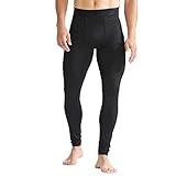 Superdry Mens Base Layer Leggings, Black, Larg