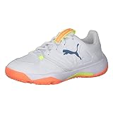 PUMA Accelerate Turbo JR Handballschuh, W Mblue Citrus Yellow Alert, 37.5 EU