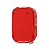 PPOIU Flawless Beauty Mini-Kühlschrank/Kosmetik-Autokühlschrank 12 Liter, für Auto und Zuhause, Kompakter Mini-Kühlschrank-Kühler und -Wärmer Eintüriger Mini-Gefrierschrank (Rot)
