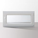 HORI® Dreh-Kipp Kunststoff-Fenster I 2-fach verglast weiß I DIN rechts I 500 x 1000 mm (Länge x Breite)