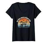 Damen Lustiger Schlagzeuger Spruch Ja das muss so laut Schlagzeug T-Shirt mit V