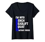 Damen I'm Into BDSM Bench Squat Deadlift Military Press --- T-Shirt mit V