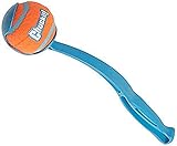 Chuckit! Sporthundeball-Taschenwerfer; Hands Free Pick Up and Throw Play; Tennisball- und Werferspielzeug; Verschiedene Farben; Mittlere Kugel; 30cm lang