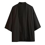 Herren Casual Solid Dreiviertel Ärmel Cardigan Ice Silk Sonnenschutz Kleidung Tops y063 mesh ol Walking dad Langarm- Pony craftland Ukraine Wappen Oversized, k