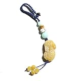 OMVOVSO Handgewebter Auto Jade Anhänger Schlüsselbund, Keychain Rucksack Anhänger Mädchen Handy Auto Ornamente Zubehör Taschenanhänger,B